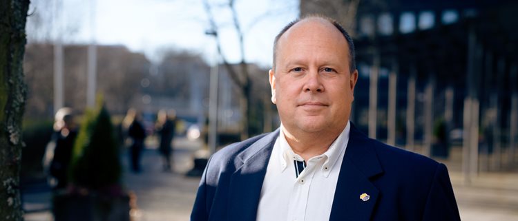 Martin Åberg, förhandlingschef på Polisförbundet. Foto: Stefan Tell.