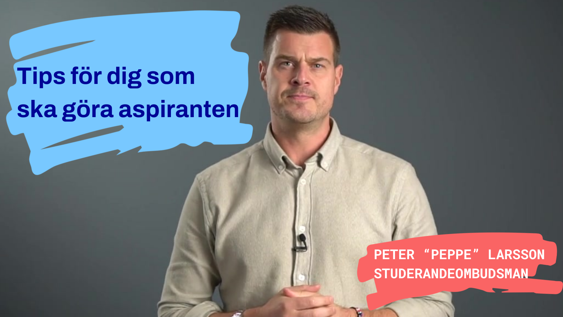 För dig som är aspirant